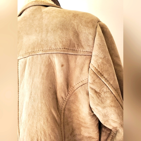 Skin Deep vintage shearling leather lamb's wool coat. Size 18 AUS (14 US) - Picture 7 of 12